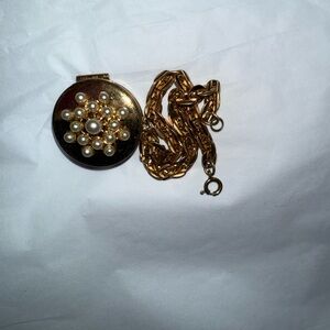 Unique Vintage Gold and Pearl Bracelet